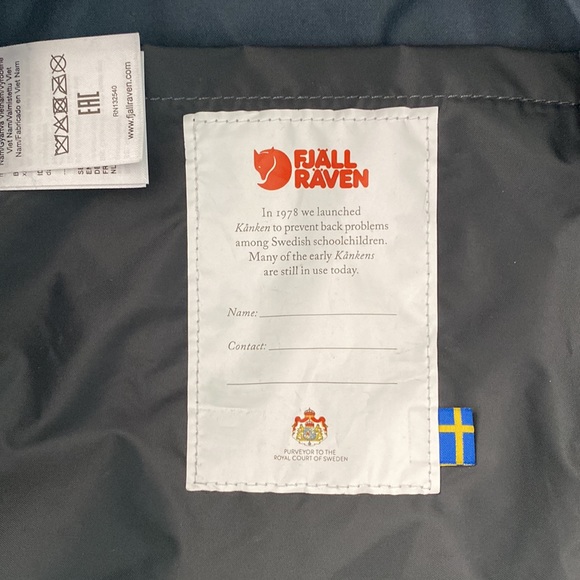 FJALLRAVEN KANKEN GRAPHITE GRAY FULL SIZE BACKPACK - Picture 7 of 10